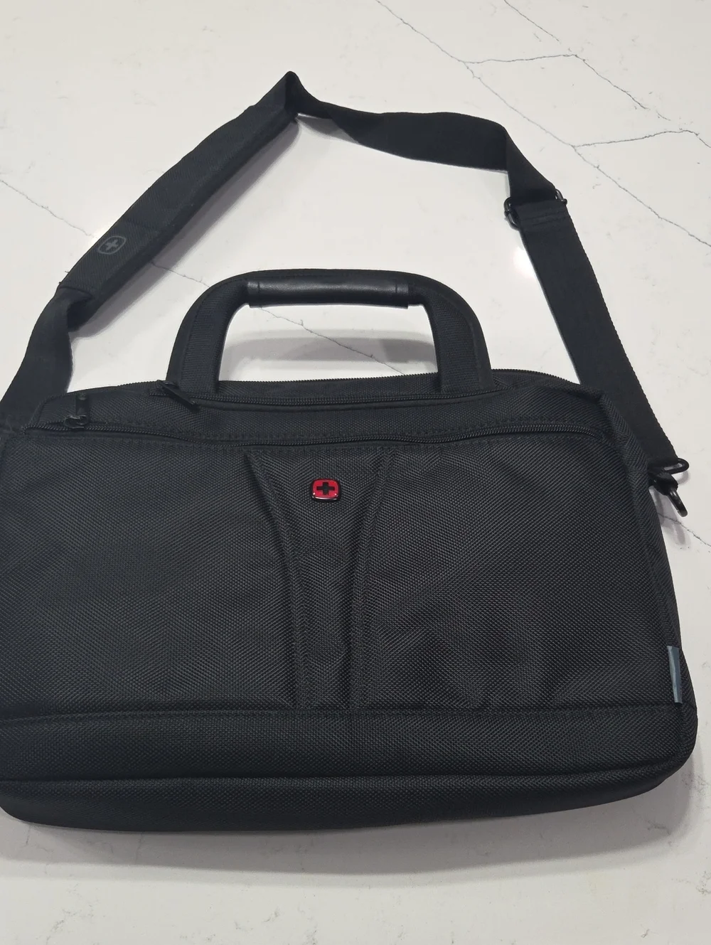 Wenger Black Laptop Bag with Red Logo Accent Like New Conditions No Stains